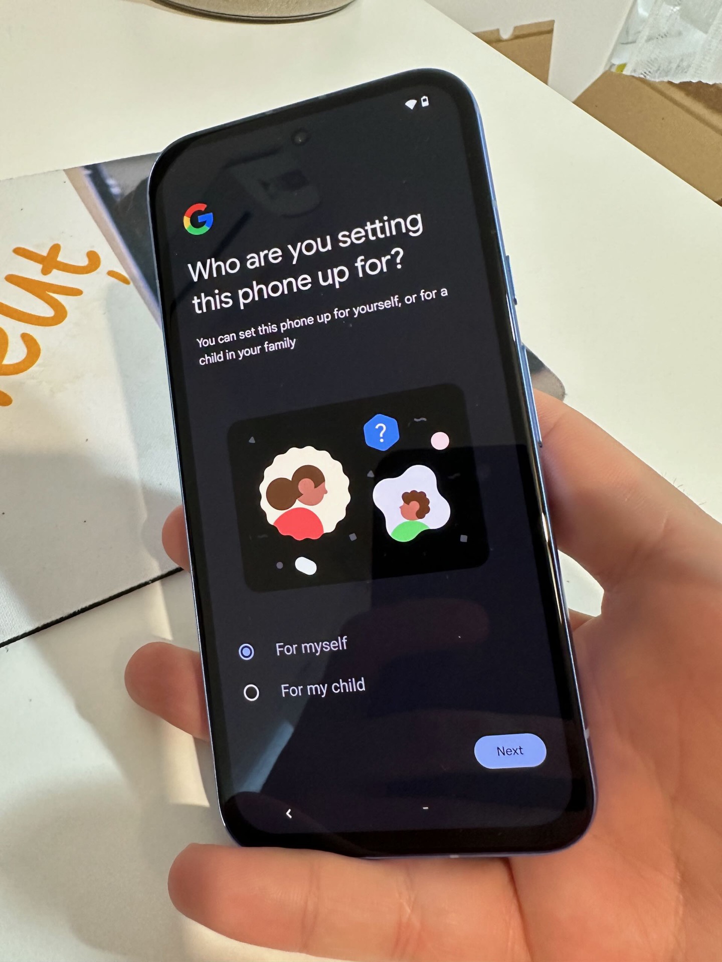 Setarea inițială a Google Pixel 8a