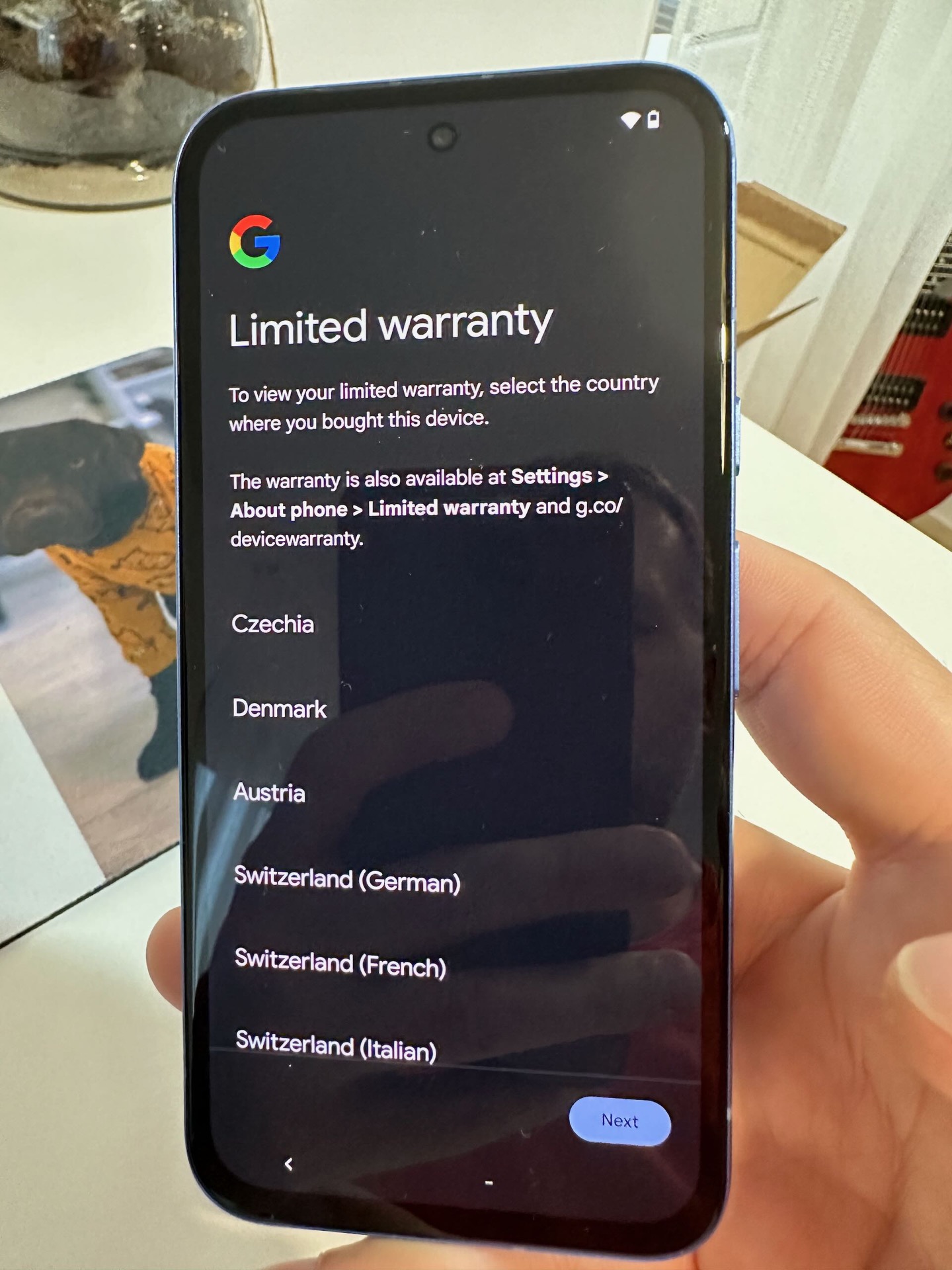 Setarea inițială a Google Pixel 8a